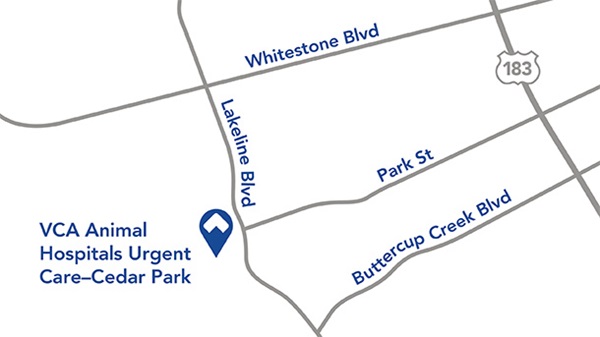 VCA Urgent Care - Cedar Park Parking Map