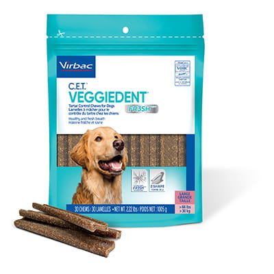 C.E.T.® VEGGIEDENT® FR3SH® Chews for Dogs | Shop myVCA