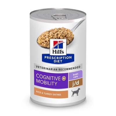Hill's Prescription Diet Brain Care + j/d Joint Care Rice & Turkey