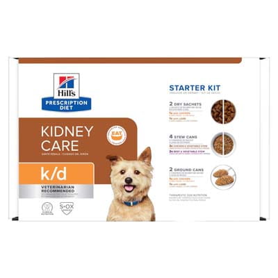 Hill's Prescription Diet k/d 犬用 25缶セット Hill's Prescription Diet k/d Kidney Care - Dog Starter Kit | Shop