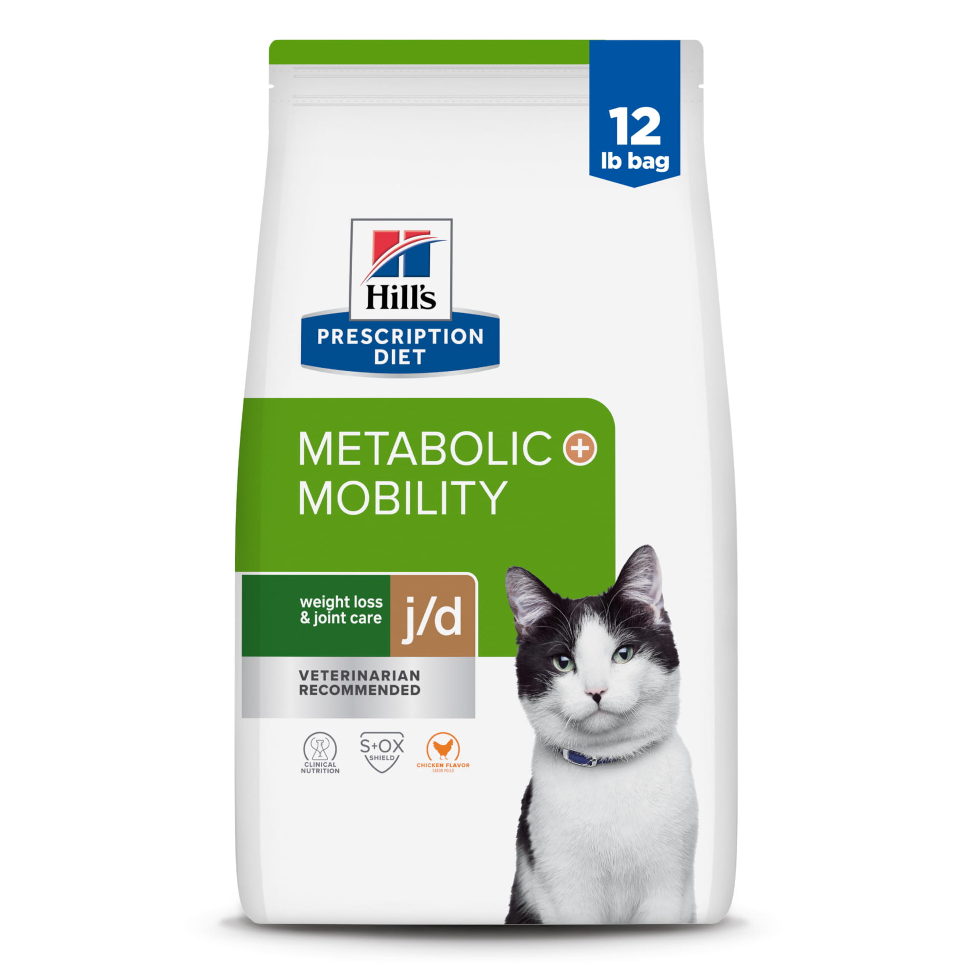 Hill's Prescription Diet Metabolic Weight + j/d Joint Care Dry Cat