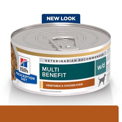 Hills Vet Diet Canine W/d Trockenfutter – 12 Kg, Gewichtsmanagement Für übergewichtige Hunde