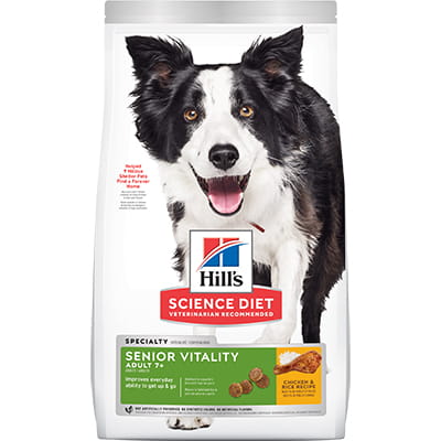Hill's Science Diet Adult 7+ Senior Vitality - Dog Food | Shop myVCA