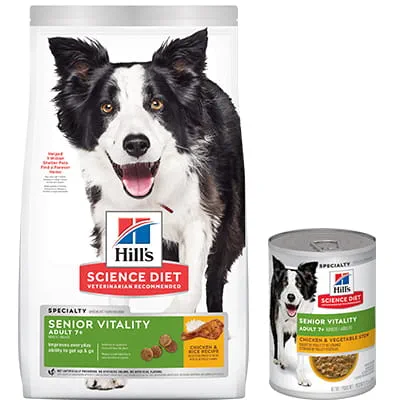 Hill's Science Diet Adult 7+ Senior Vitality - Dog Food | Shop myVCA