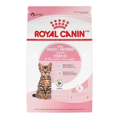 Royal Canin Feline Health Nutrition Kitten Spayed/Neutered Dry Cat Food