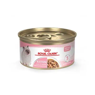 Royal Canin Feline Health Nutrition Kitten Thin Slices in Gravy Canned Wet Cat Food