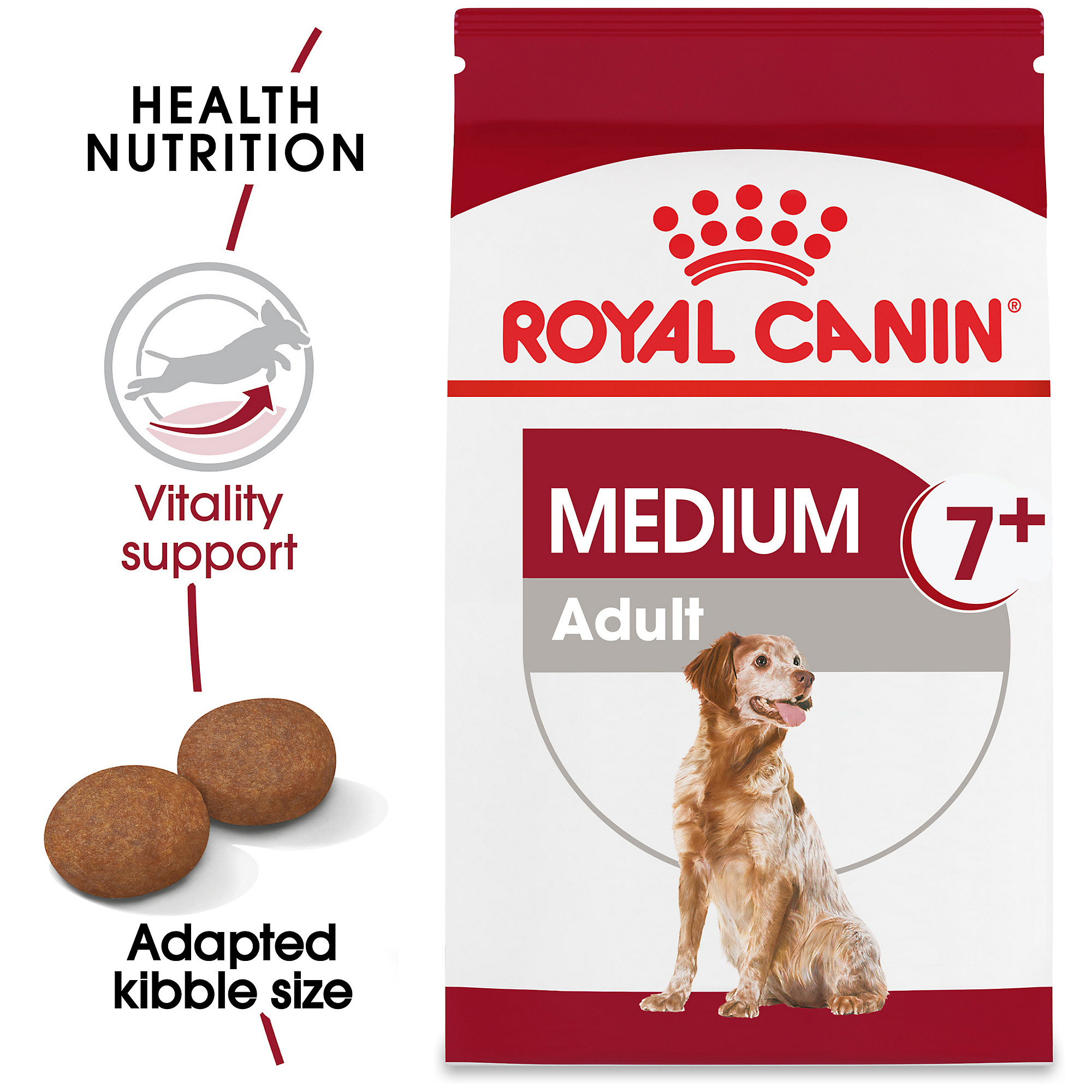 Echt niet moe Permanent ROYAL CANIN® SIZE HEALTH NUTRITION Medium Adult 7+ Dry Dog Food | Shop myVCA