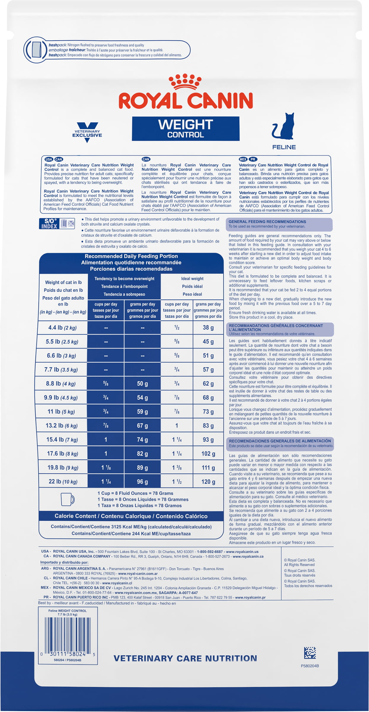 Royal Canin Veterinary Diet Adult Weight Control Dry Cat Food