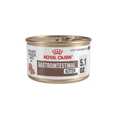 Royal Canin Veterinary Diet Kitten Gastrointestinal Ultra Soft Mousse in Sauce Canned Wet Cat Food