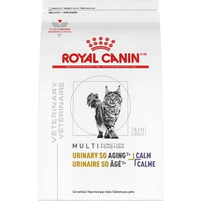 Royal Canin Veterinary Diet Adult Feline Multifunction Urinary SO Aging 7+ and Calm Dry Cat Food