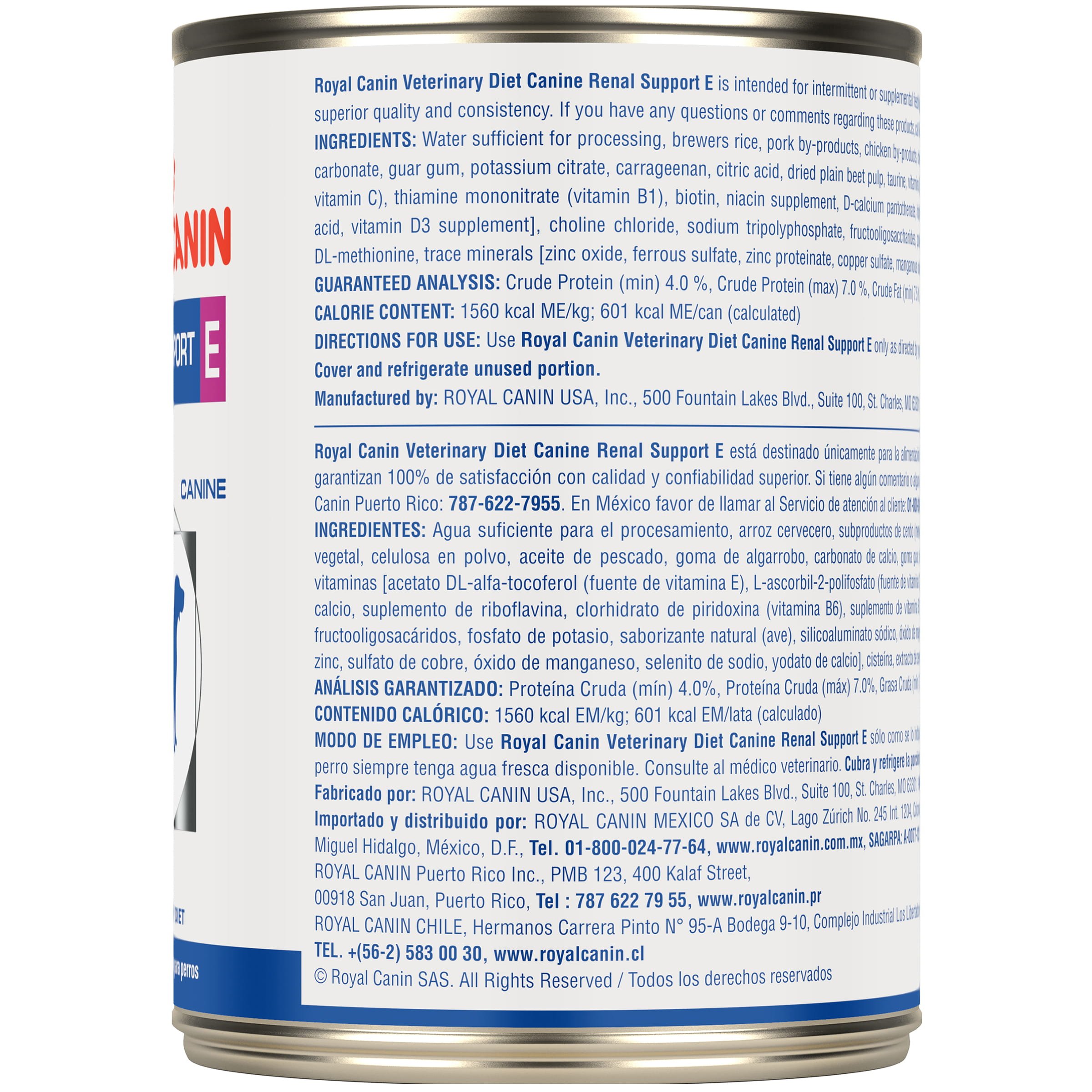 Royal Canin Veterinary Diet Adult Renal Support E Loaf Canned Wet