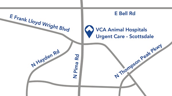 VCA Urgent Care - Scottsdale Parking Map