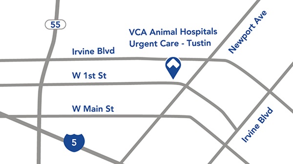 VCA Urgent Care - Tustin Parking Map
