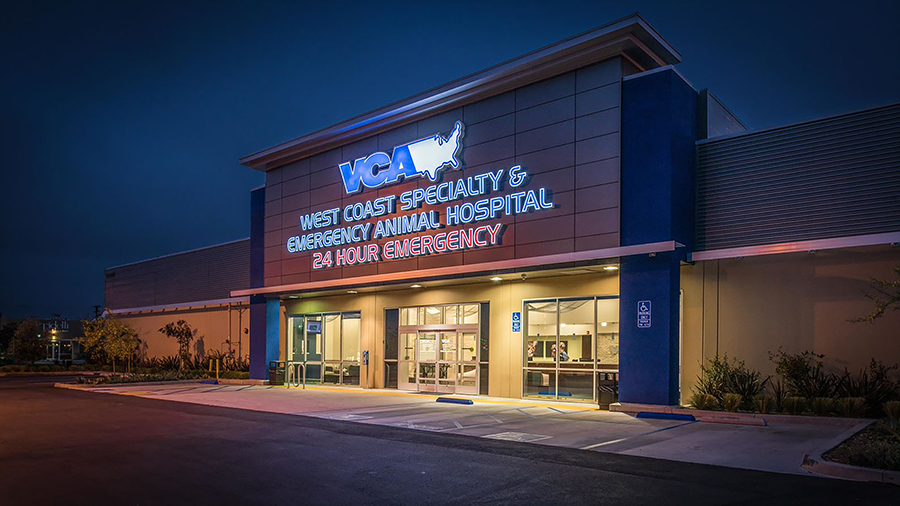 Exterior of VCA West Coast Specialty and Emergency Animal Hospital