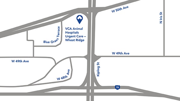 VCA Urgent Care - Wheat Ridge Parking Map