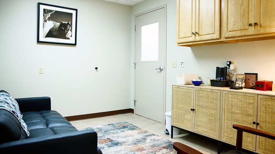 Pet loss support room at VCA Smoketown