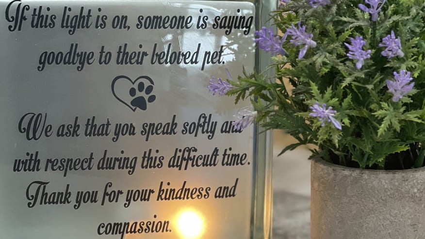 Calming room at VCA Callfield Animal Hospital