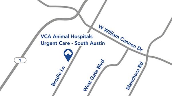 VCA Urgent Care - South Austin Parking Map