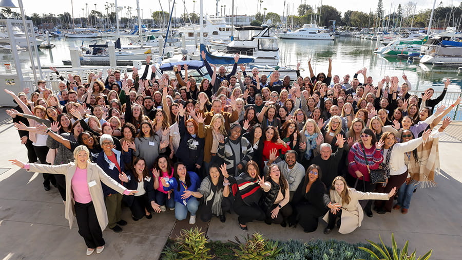 Group of VCA associates posing in Marina Del Ray