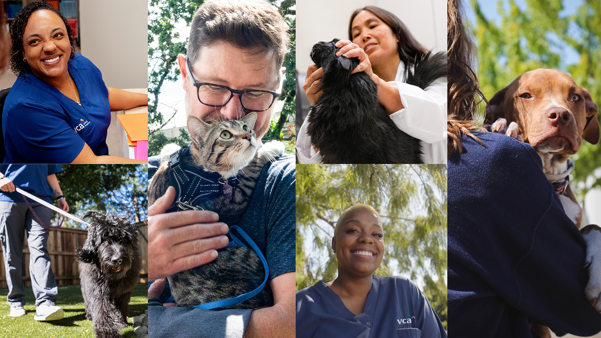VCA Voice Earth Day 2023 Header Image - Collage of VCA Associates and Pets