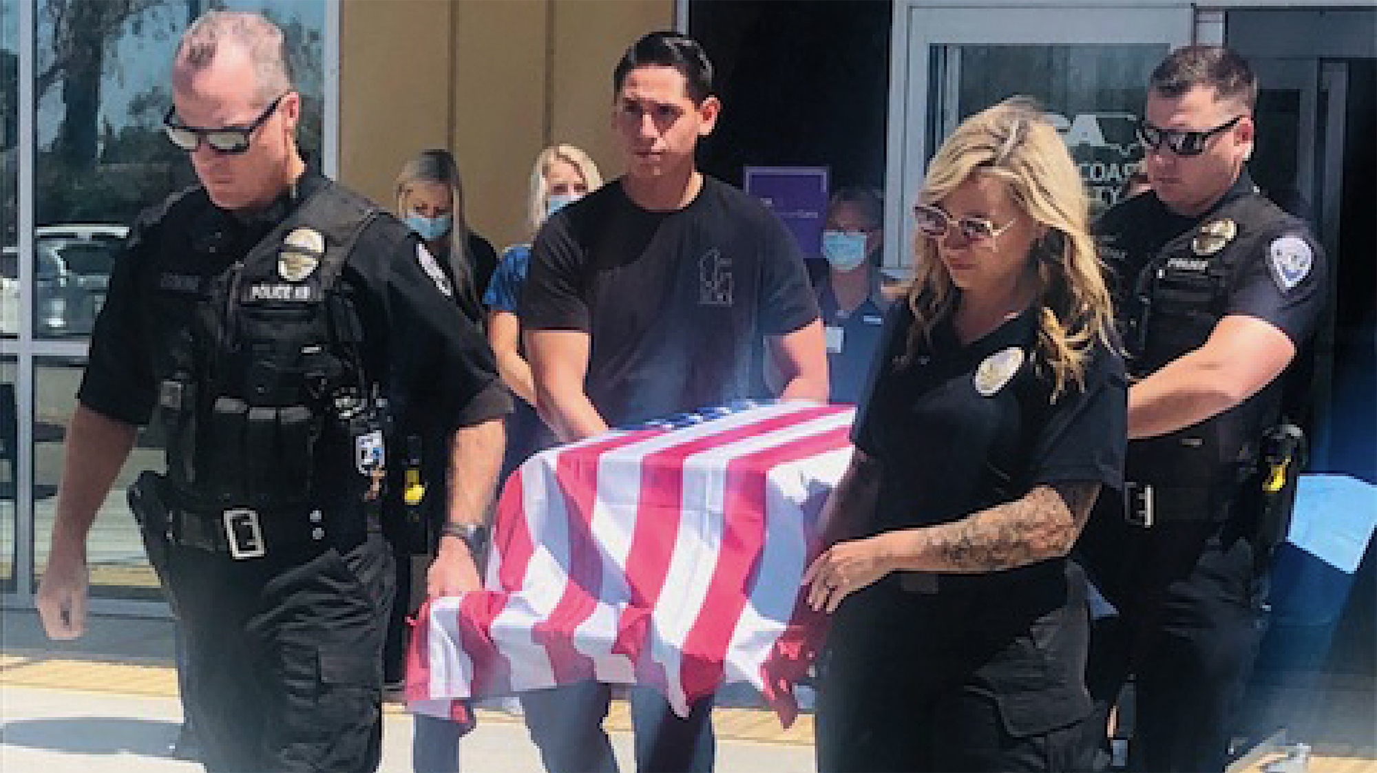 Funeral for Cannon the K-9