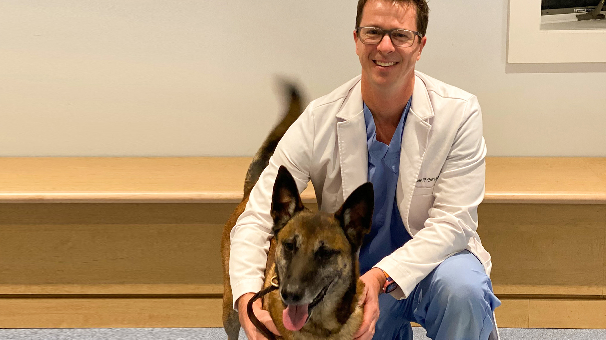 Dr. Smith with dog