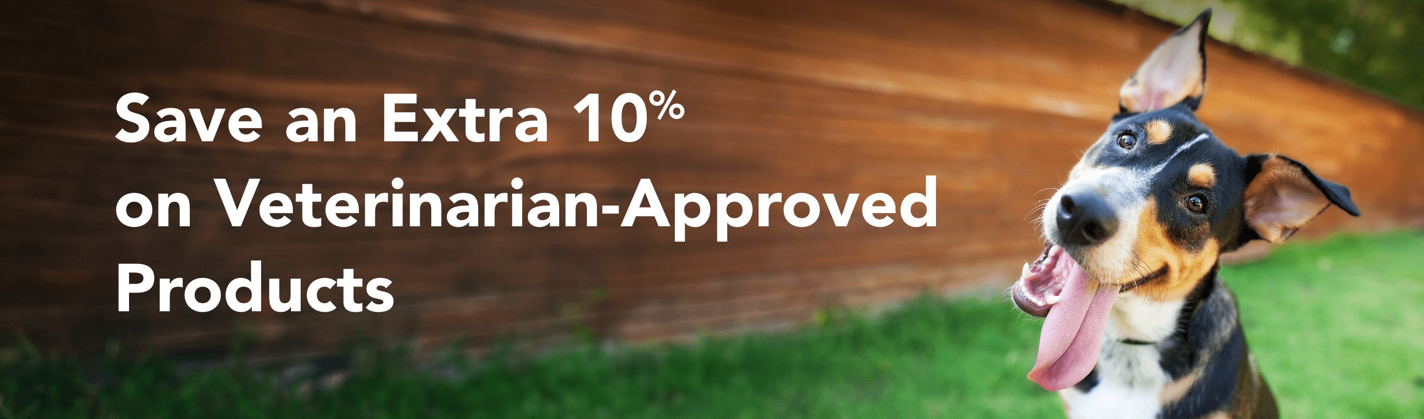 Save an extra 10% on veterinary-approved products